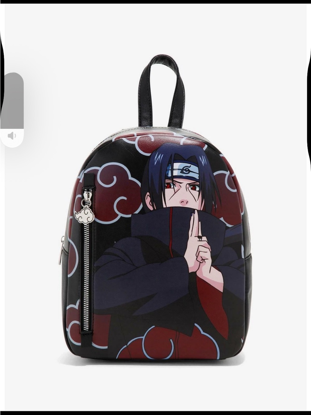 Naruto shippuden itachi akatsuki mini backpack